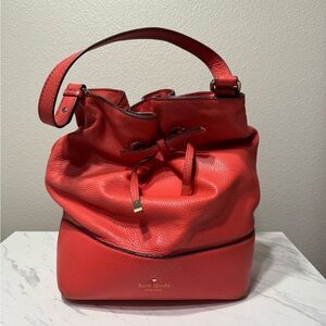 Kate Spade Orange Leather Shoulder Bag